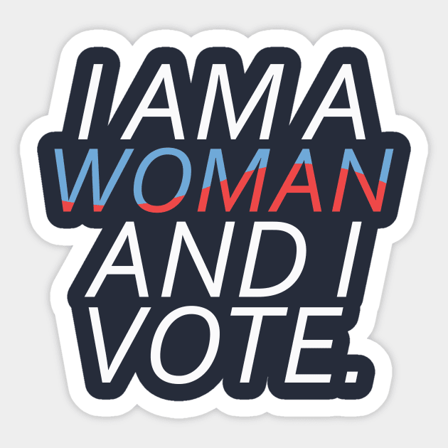 Feminist Midterm Election I'm a Woman & I Vote Gift Sticker by Freid